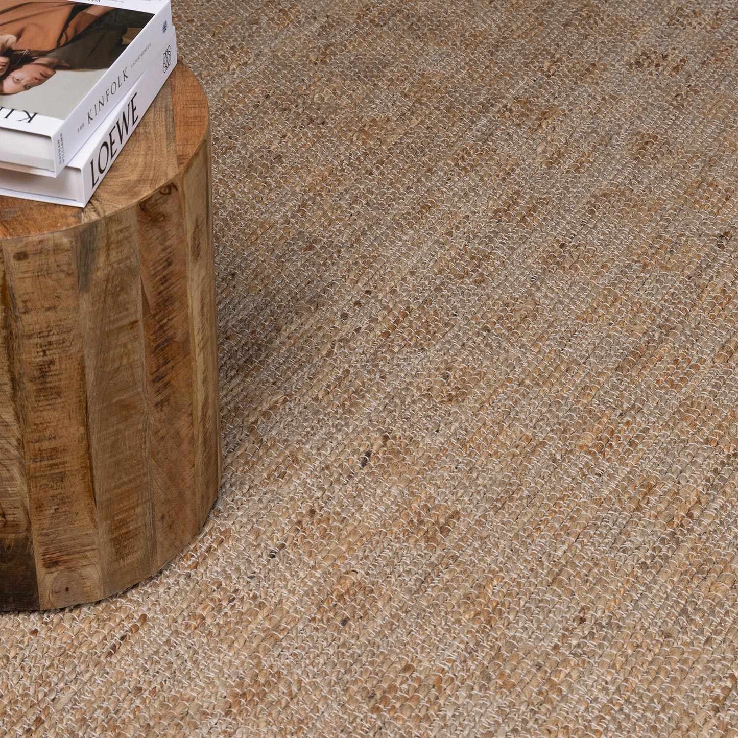 Lonut Checkered Jute Area Rug