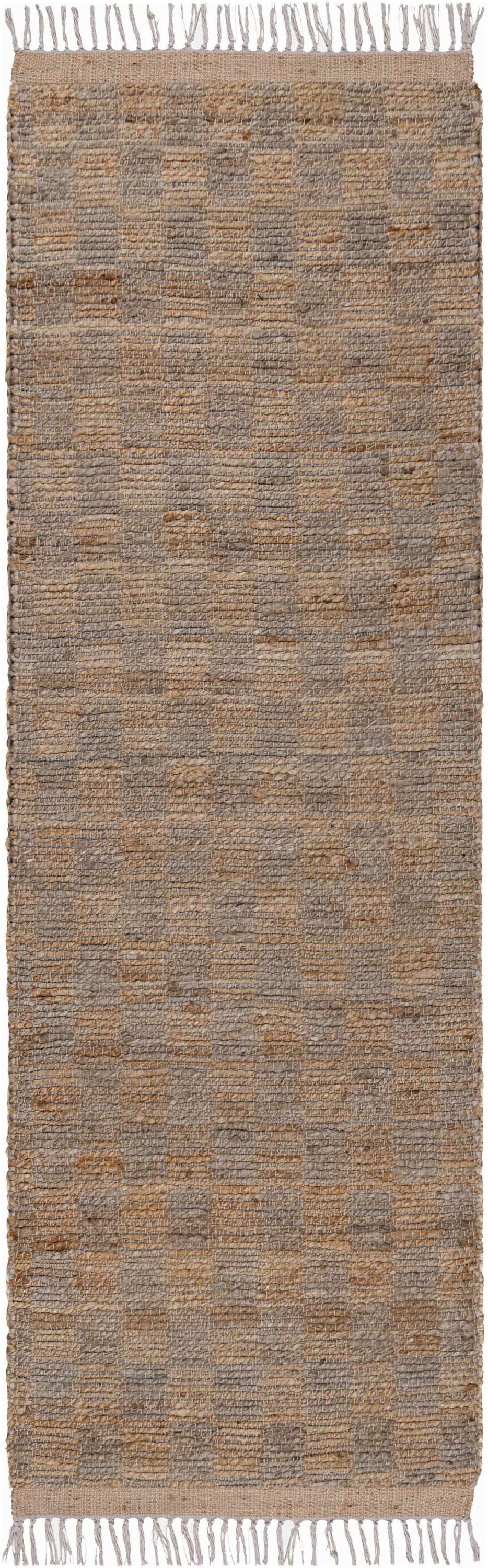 Lonut Checkered Jute Area Rug