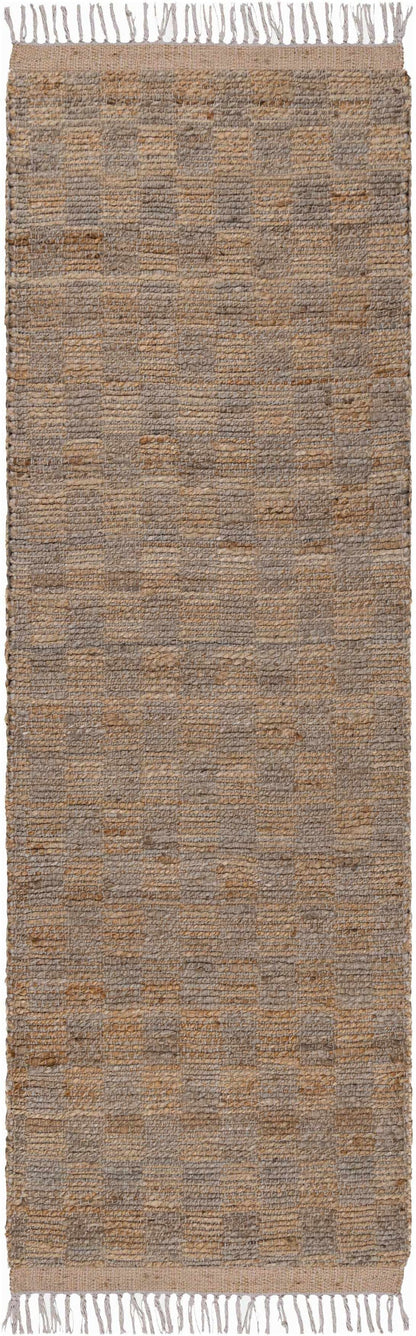 Lonut Checkered Jute Area Rug