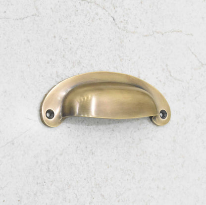 3" Victorian Bin Pulls - Antique Brass