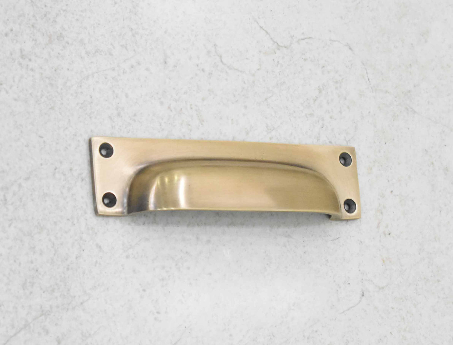 6" Rectangle Bin Pulls - Antique Brass