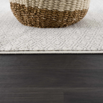 Tigri Aztec Ivory & Gray Area Rug Collection for Living Room and Dining Spaces Home Decor Accent