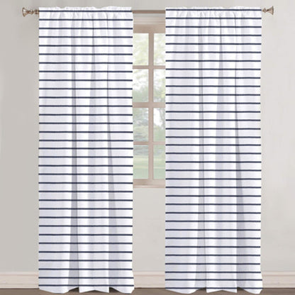 Daphne - Set of 2 Panels Crewel Embroidered Curtains | Linen Cotton