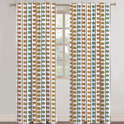 Demetra - Set of 2 Panels Crewel Embroidered Curtains | Linen Cotton