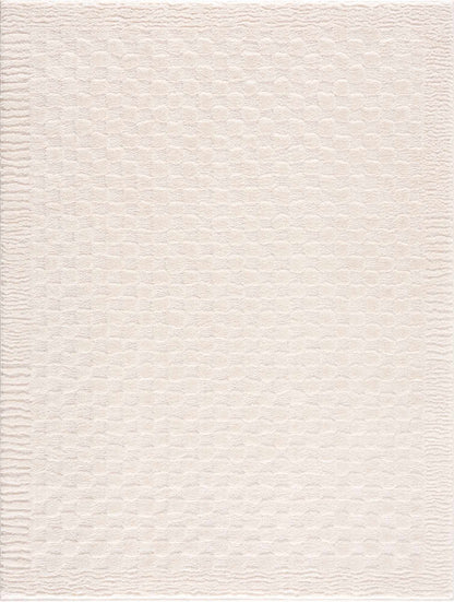 Leryn Ivory Checkered Area Rug