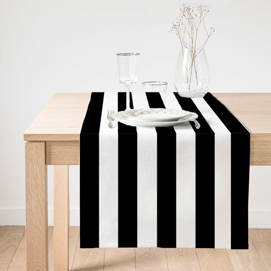 Black and White Table Runner | Homeezone