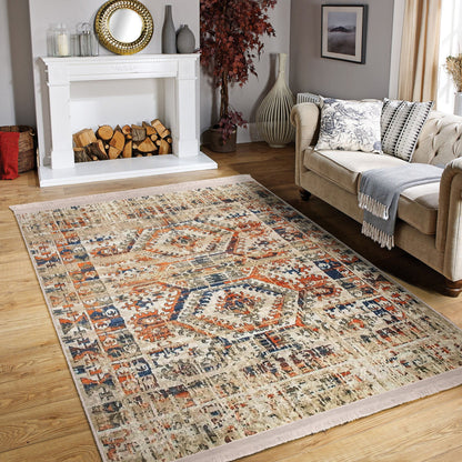 Vintage Living Room Washable Area Rug | Homeezone