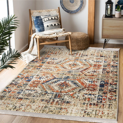 Vintage Living Room Washable Area Rug | Homeezone