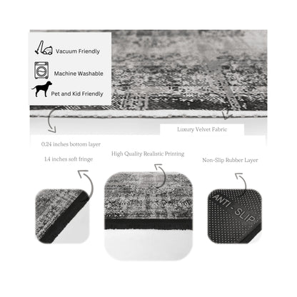 Living Room Washable Area Rug | Homeezone