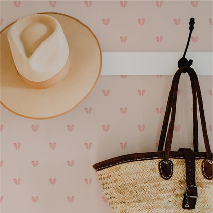 Fawn Prints (Pink) Wallpaper