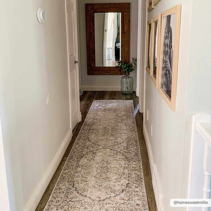 Cream Hiti Washable area rug