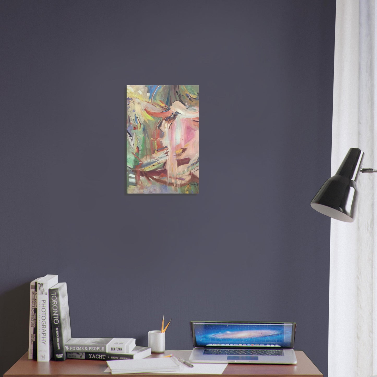 "All Seasons" Abstract I 12x18 Museum-Quality Matte Paper Poster I Original Artwork by American Artist Barbara Cleary