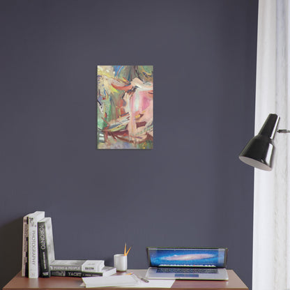 "All Seasons" Abstract I 12x18 Museum-Quality Matte Paper Poster I Original Artwork by American Artist Barbara Cleary