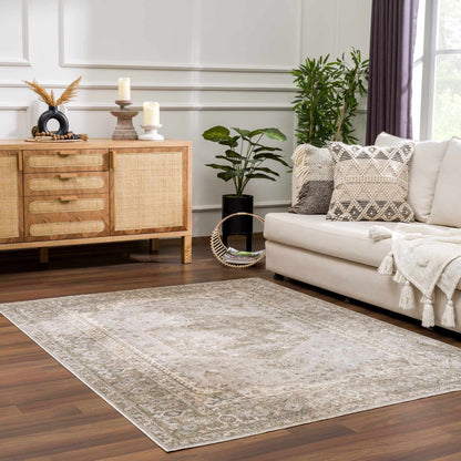 Gael Cream Washable Area Rug