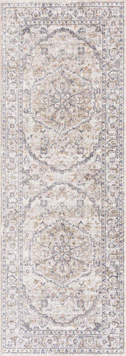Cream Hiti Washable area rug