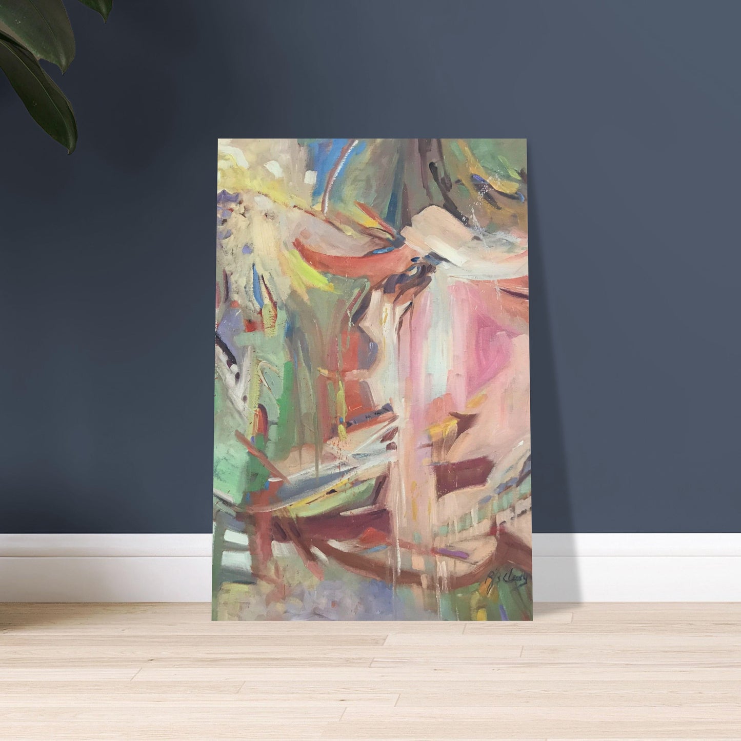 "All Seasons" Abstract I 12x18 Museum-Quality Matte Paper Poster I Original Artwork by American Artist Barbara Cleary