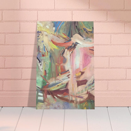 "All Seasons" Abstract I 12x18 Museum-Quality Matte Paper Poster I Original Artwork by American Artist Barbara Cleary