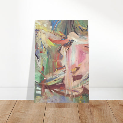 "All Seasons" Abstract I 12x18 Museum-Quality Matte Paper Poster I Original Artwork by American Artist Barbara Cleary