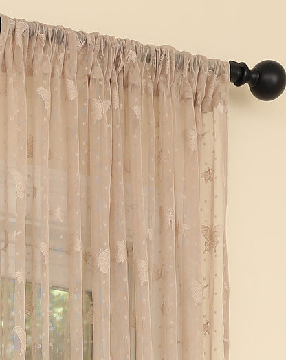 ML19071 Elegent Butterfly Sheer Curtain