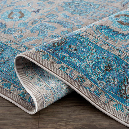 Mardina Turquoise Area Rug - Clearance