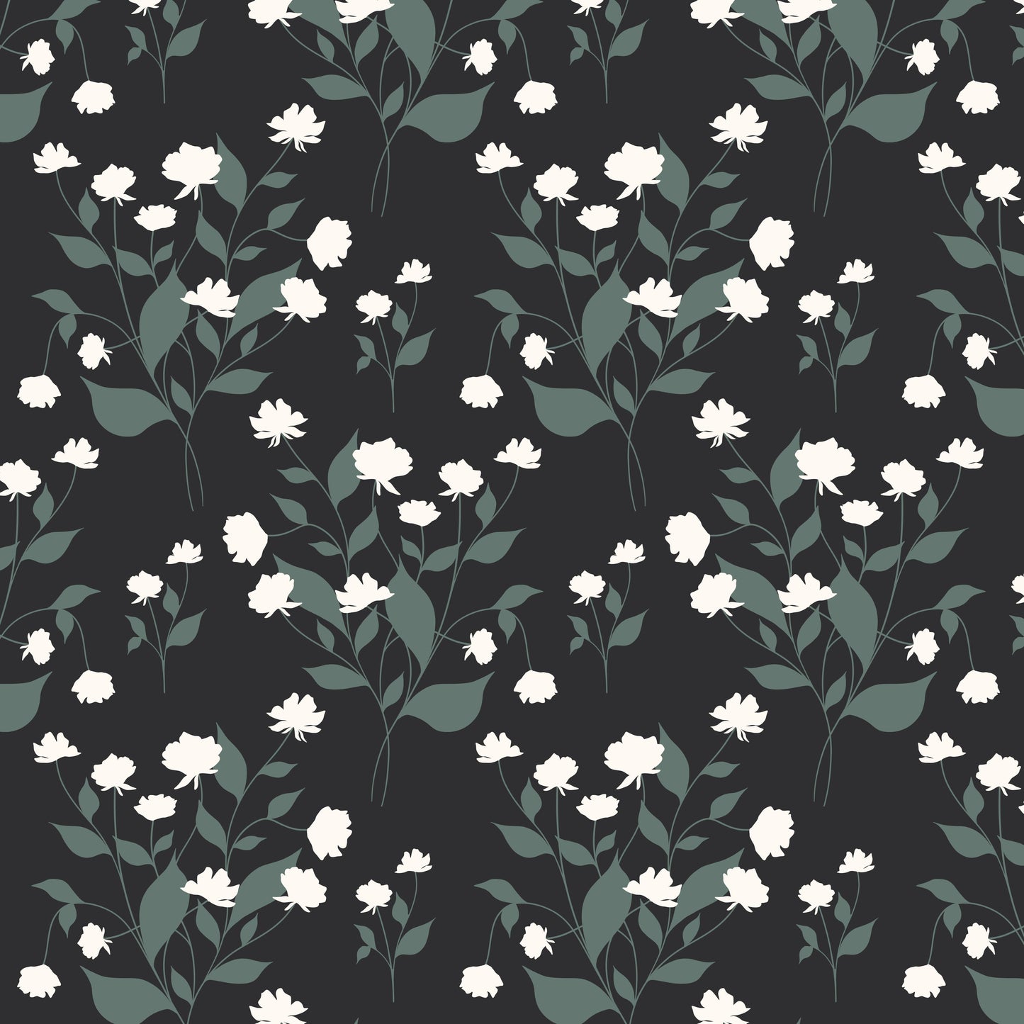 Miriam Wallpaper (Midnight) from The Marlow Collection