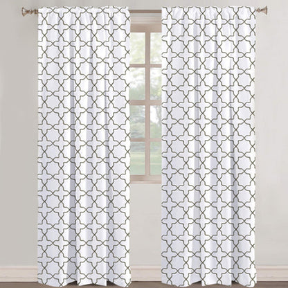 Ondine - Set of 2 Panels Crewel Embroidered Curtains | Linen Cotton