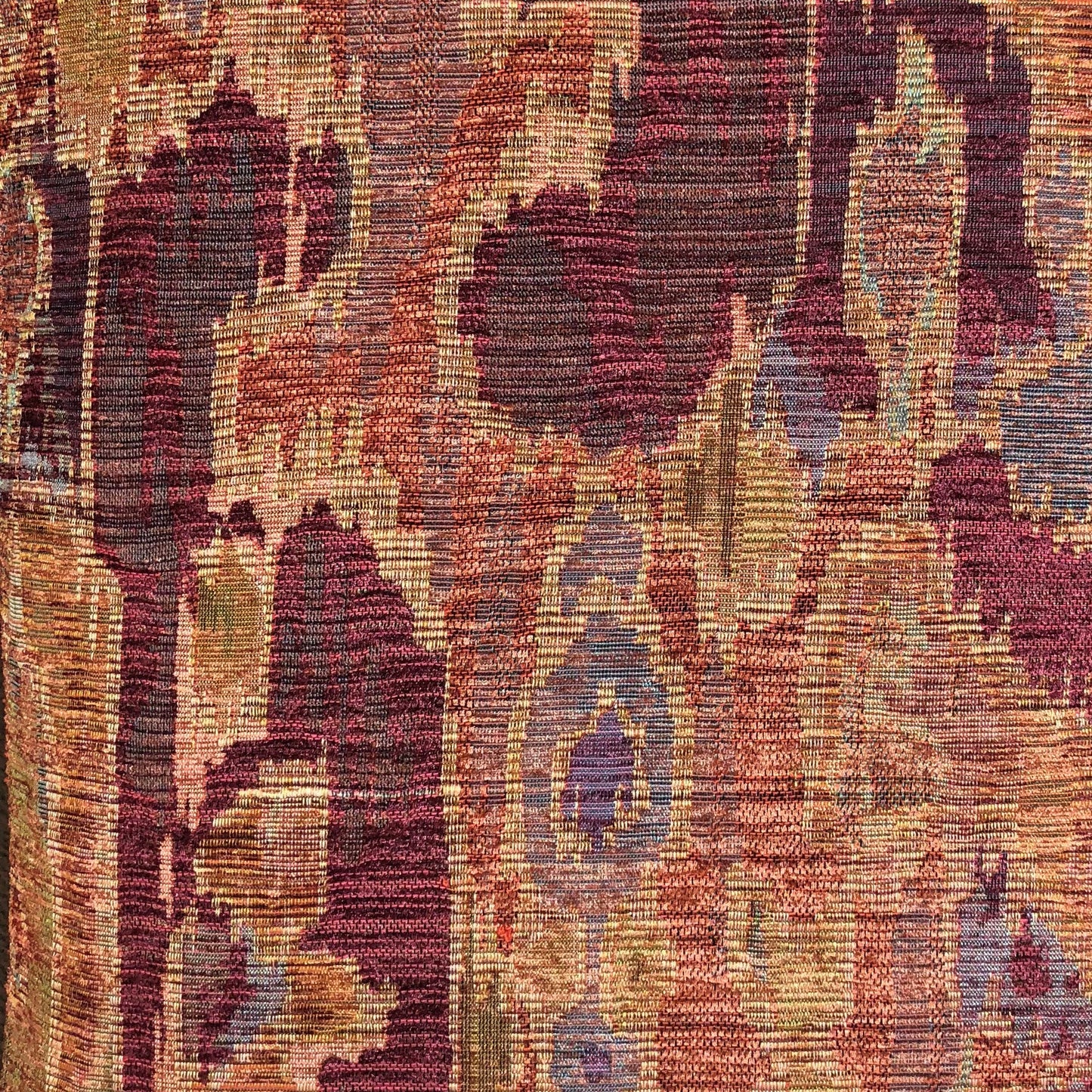 Bear Valley Red Luxury Throw Pillow