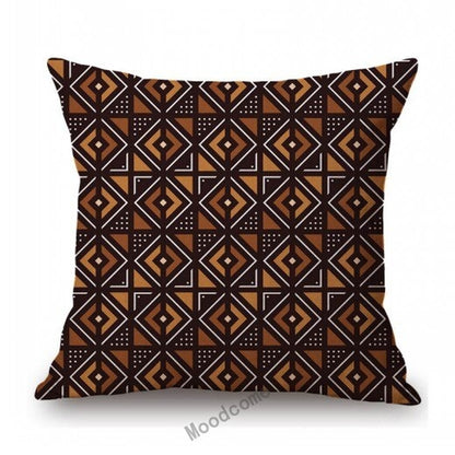 African Geometric Tribal Mud cloth Cushion Cover