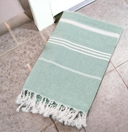 Turkish Hand Towel With Tassels | Cotton & Bamboo Tassel Towels