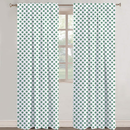 Sylvana - Set of 2 Panels Crewel Embroidered Curtains | Linen Cotton