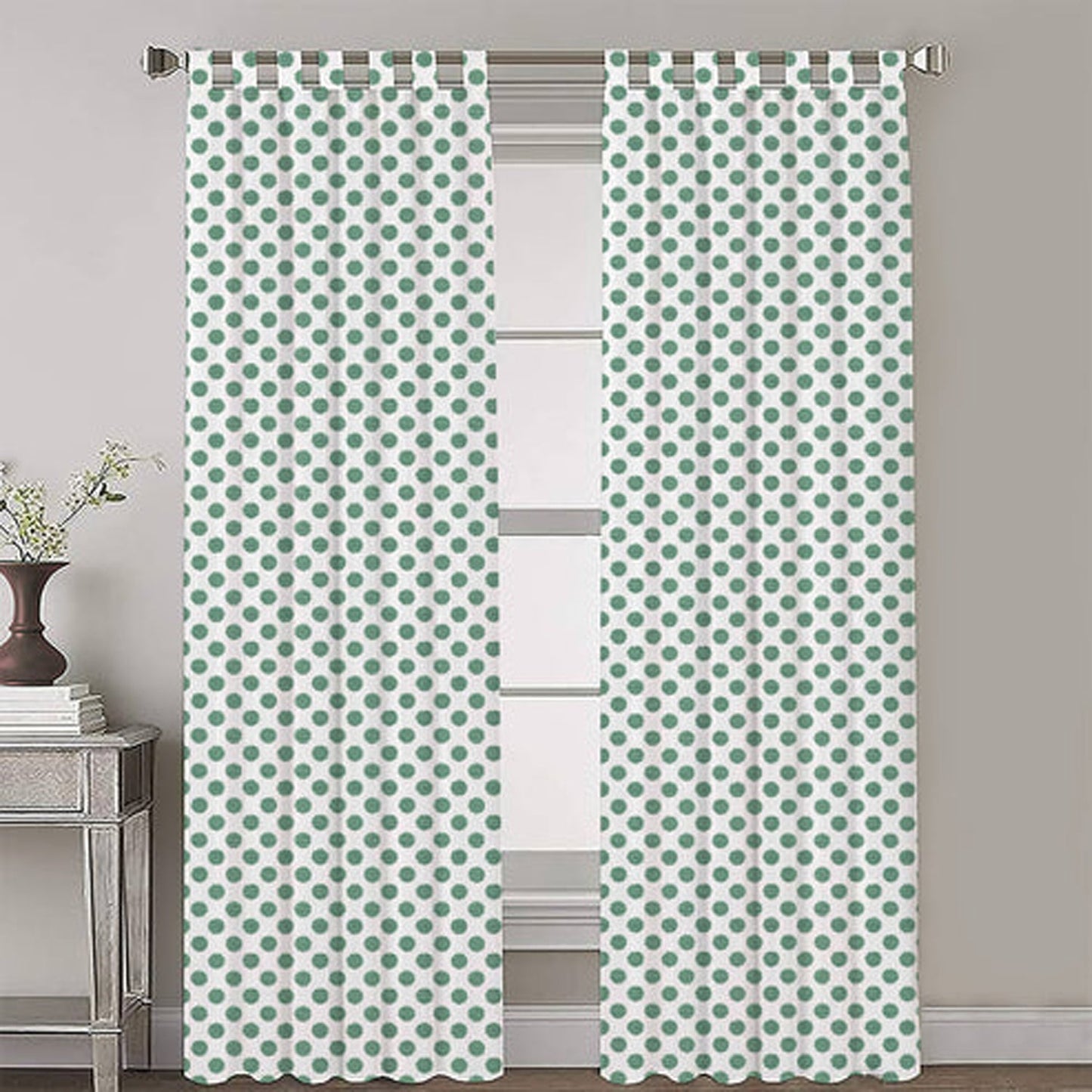 Sylvana - Set of 2 Panels Crewel Embroidered Curtains | Linen Cotton