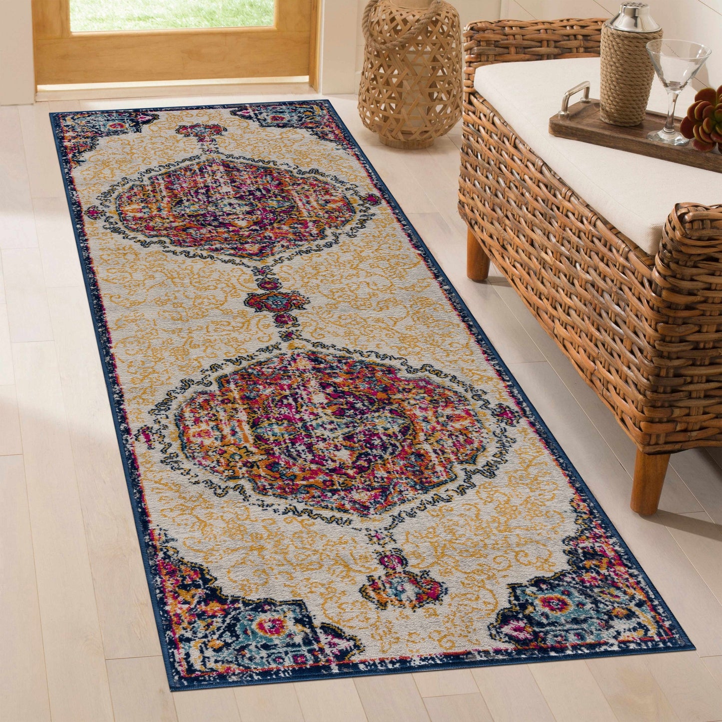 Tigrit Blue & Orange 2300 Area Rug - Clearance