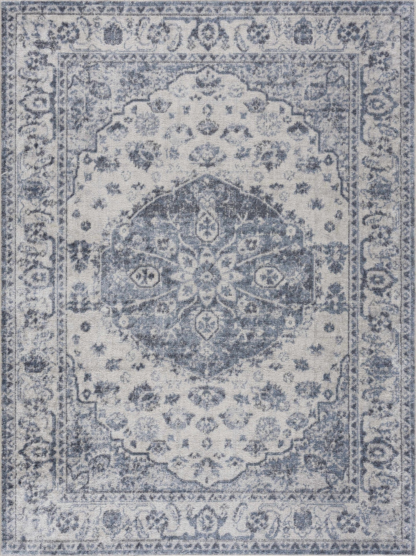 Blue Hiti Washable area rug - Clearance