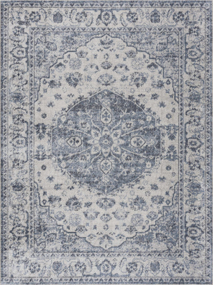 Blue Hiti Washable area rug - Clearance