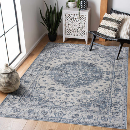 Blue Hiti Washable area rug - Clearance