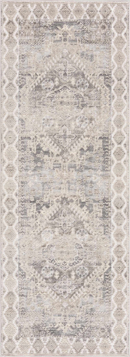Brend Taupe Medallion Area Rug