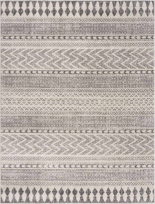 Tigri Aztec Ivory & Gray Area Rug Collection for Living Room and Dining Spaces Home Decor Accent