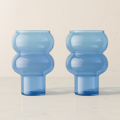 Bubble Drink Glass Set - Tall
