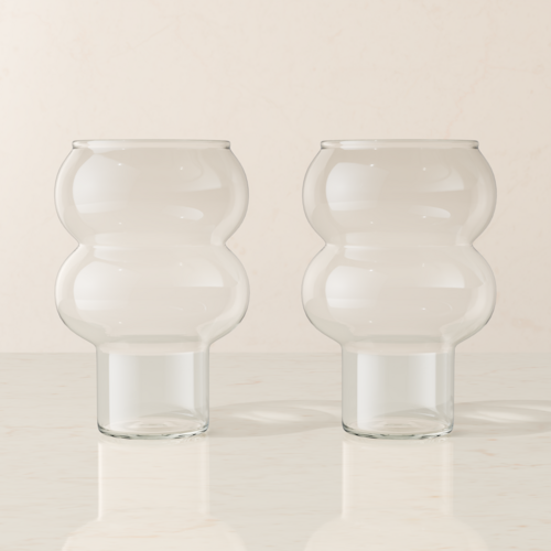 Bubble Drink Glass Set - Tall