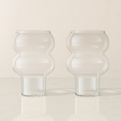 Bubble Drink Glass Set - Tall