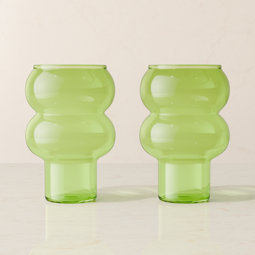 Bubble Drink Glass Set - Tall