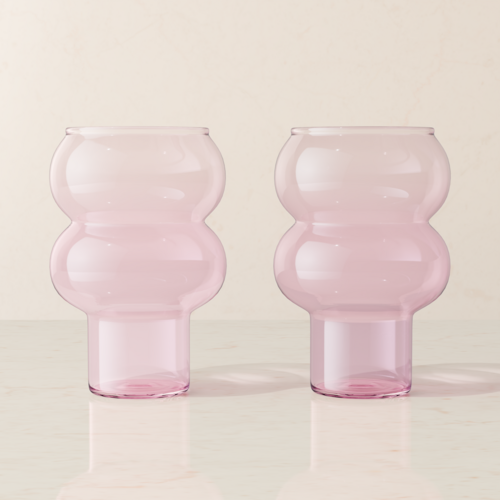 Bubble Drink Glass Set - Tall