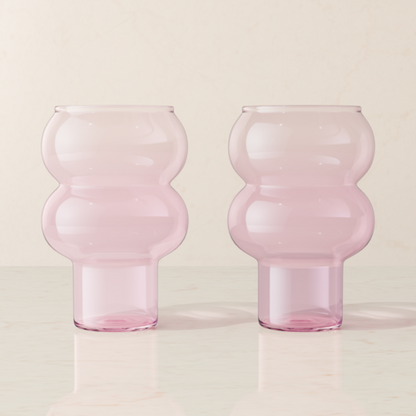 Bubble Drink Glass Set - Tall