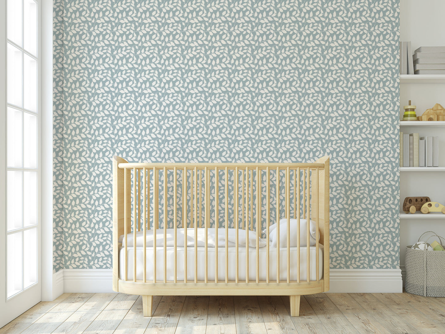 Eden Wallpaper (Powder Blue) from The Wynona Collection