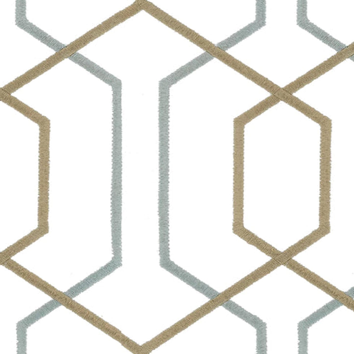 Zoe - Set of 2 Panels Crewel Embroidered Curtains | Linen Cotton Mix |