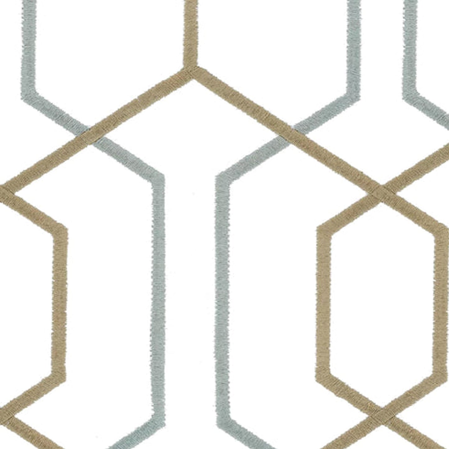 Zoe - Set of 2 Panels Crewel Embroidered Curtains | Linen Cotton Mix |