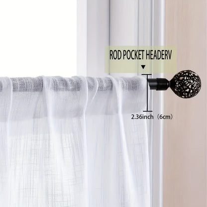 Elegant Faux Linen Curtain for Any Room Decor