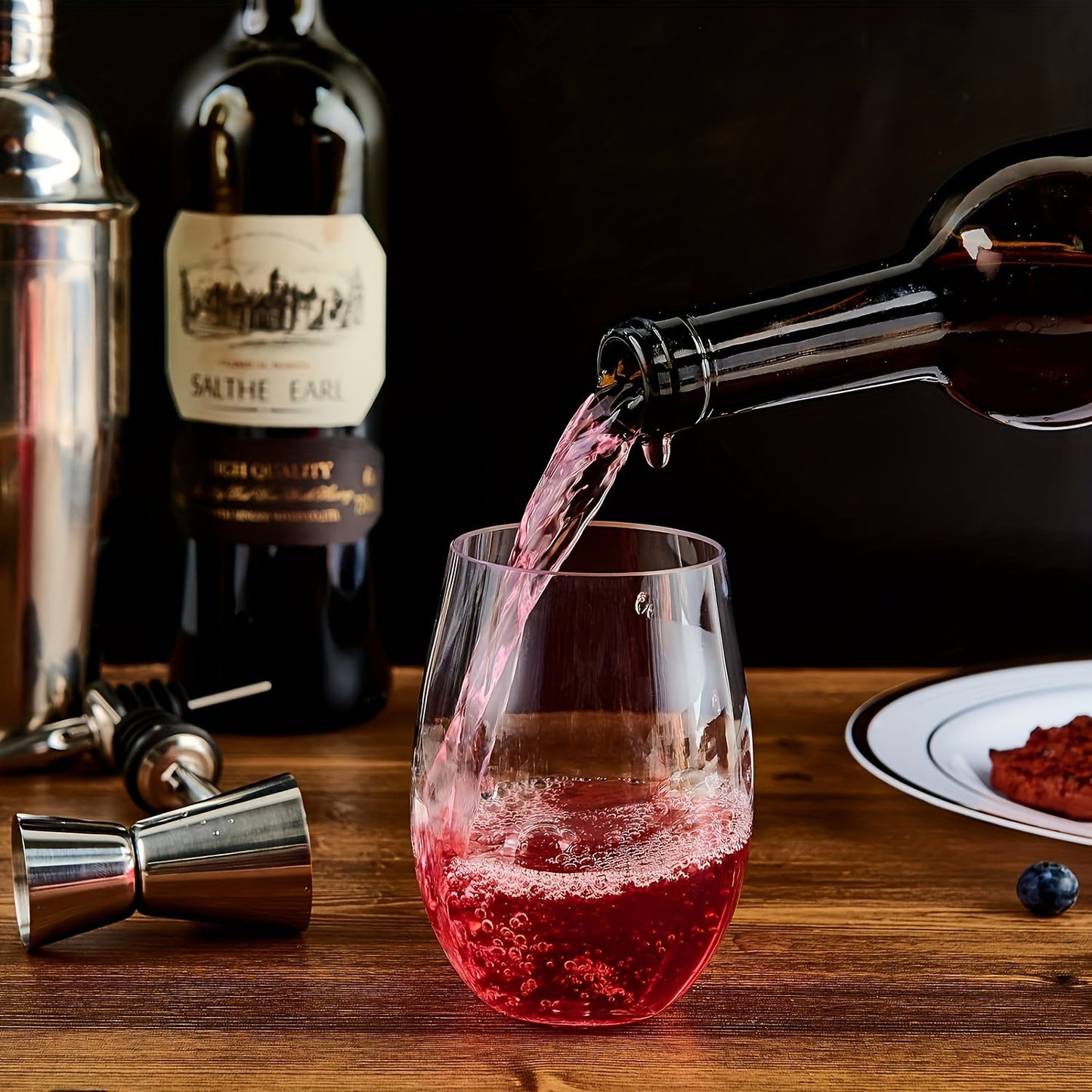 Durable Unbreakable Plastic Wine Glasses for Events