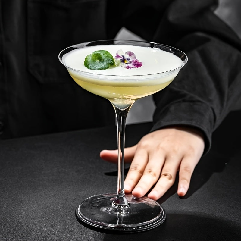 Shallow Dish Martini Glasses – Set of 1/2 | Wide Mouth Cocktail &