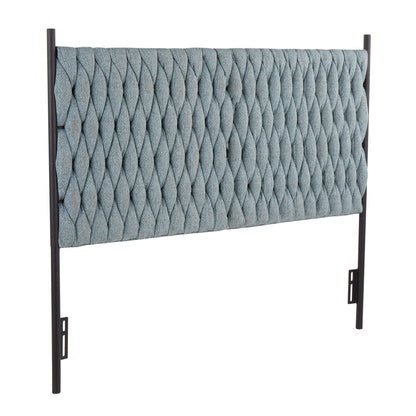 Braided Matisse Headboard by LumiSource, Upholstered Braided Design with Metal Frame